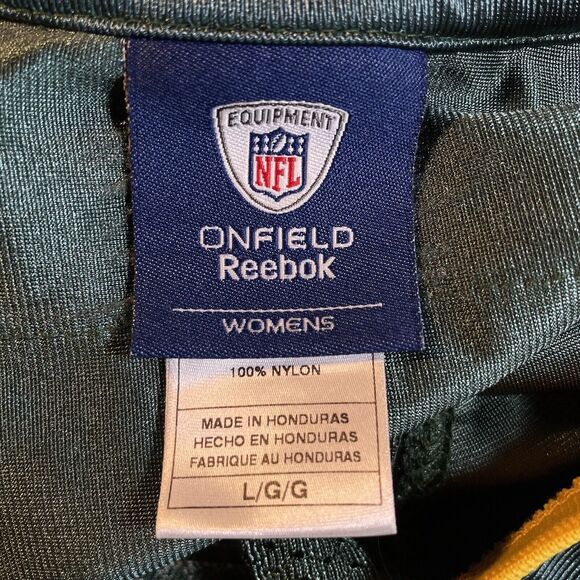 Aaron Rodgers 12 Green Bay Packers Jersey Womens Sz L Green Football Reebok NFL - Picture 7 of 7